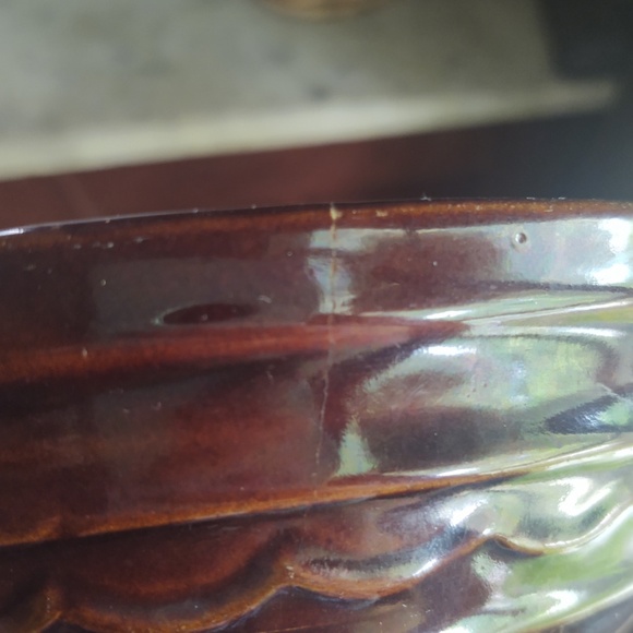 Vintage MAR-CREST Ovenproof Stoneware Pottery Bowl, Daisy Dot Pattern - Picture 10 of 11